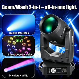 Faro mobile professionale Sharpy 380W Beam 17R RGBW 14 colori Spot Wash IP20 DMX512 CRI85 per concerti, DJ, discoteche e palcoscenici - Product Image 4