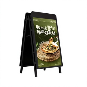 Pantalla LED Publicitaria para Exteriores, Ultra Delgada, con Marco en A, Alimentación Dual CA y Batería, IP65 - Product Image 1