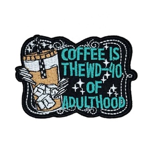 Stickerei Iced Coffee Patch läuft auf Kaffee und Jesus Glitter Frap puccino läuft auf Alani Trucker Hat Drinking Patch - Product Image 1