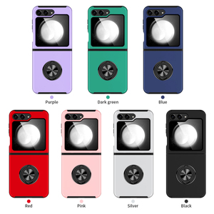 New Z Lật 7 Matte Magnetic Nhẫn Gấp Trường Hợp Điện Thoại Đối Với Samsung Galaxy Z Lật 7 PC TPU Bảo Vệ Điện Thoại Di Động Bìa - Product Image 2