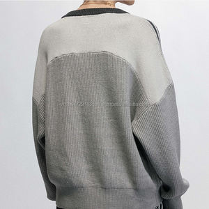 Jersey de Rugby Jacquard con Estampado Desgastado, Cuello en V, Estilo Casual, para Todas las Temporadas - Product Image 3