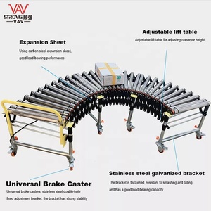 Unpowered trọng lực linh hoạt băng tải con lăn Kính thiên văn băng tải con lăn nhà máy bán buôn kẽm mạ thép tự nhiên tùy chỉnh 100 - Product Image 6