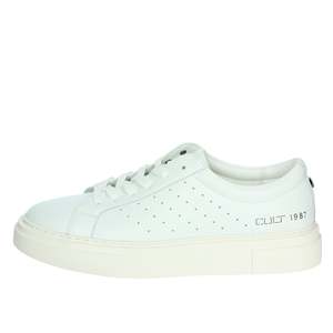 Sneakers Cult pour homme en cuir blanc, chaussures basses décontractées - Product Image 1