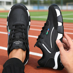 รองเท้าวิ่งผู้ชายแฟชั่นฤดูใบไม้ผลิและฤดูใบไม้ร่วง  วัสดุตาข่ายไมโครไฟเบอร์  หนังชั้นบน  พื้นยาง  ซับแรงกระแทกเพื่อความสบาย - Product Image 2