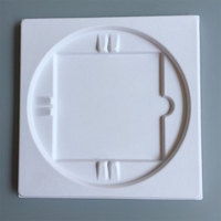 Plateau d'insertion en bagasse biodégradable, écologique, pressé à l'état humide, blanc, circulaire, pour emballage de produits électroniques en pâte de cellulose