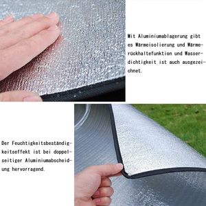 Manta de <span class=keywords><strong>Camping</strong></span> de Aluminio de Doble Cara, Resistente a la Humedad, <span class=keywords><strong>para</strong></span> Exteriores, con Aislamiento y Protección Impermeable - Product Image 4