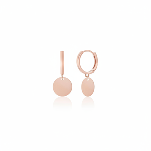 Azuris 925 Sterling <b>Silver</b> Round Plate Design Fine <b>Stud</b> <b>Earrings</b> From Turkey TR - Product Image 2
