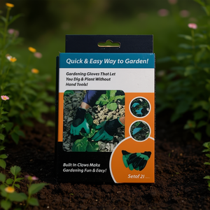 MNJ Gardening Gloves With Built In Claws Set Of 21 For Digging And Planting - Product Image 1