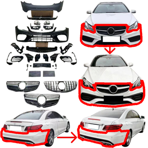 Assistance technique pour la mise à niveau du Mercedes-Benz E200 Coupé vers un kit carrosserie AMG, pare-chocs avant et arrière, calandre, aileron arrière et kit de conversion - Product Image 1