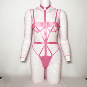 Bodystockings con entrepierna abierta, lencería sexy de lentejuelas y malla, conjuntos de lencería seductora, ropa interior transparente. - Product Image 5