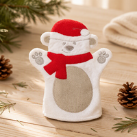 Gant de bain exfoliant promotionnel en forme d'animal mignon pour enfants, écologique et doux pour le corps