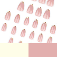 Faux Ongles en Gel Acrylique Certifiés en Gros, Longue Durée, Couverture Complète, Motif Papillon Français, pour Salon de Manucure et Maquillage