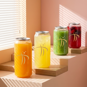 Tapa de plástico de alta transparencia con cierre de anillo de entrega rápida para latas de refresco de 650 ml, suministros para cafeterías. - Product Image 1