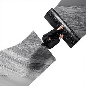 แผ่นวีเนียร์หินธรรมชาติแบบชนบทสำหรับฤดูใบไม้ร่วงแผ่นกระดานชนวนสีเขียวมีความยืดหยุ่นน้ำหนักเบามีความยืดหยุ่นสูงขนาด122x244ซม. - Product Image 1