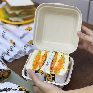 Custom Printed Biodegradable Grease Proof PE Laminated <b>Paper</b> Anti Grease for Burger Wrapper French Fries <b>Paper</b> for Fast Food - Product Image 3