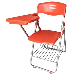 Chaise d'étude moderne pour étudiants avec tablette d'écriture en bois et panier, mobilier durable, stable et robuste pour salle de formation scolaire - Product Image 5