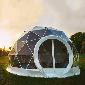 Tente dôme géodésique en verre XinXin, <span class=keywords><strong>yourte</strong></span> de glamping, salle de bain, cuisine, diamètre, luxe, camping en plein air, igloo, imperméable, toutes saisons - Product Image 1