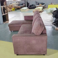 Canapé convertible de haute qualité, prix d'usine, moderne, en forme de L, pour la famille, avec rangement, canapé-lit pliable, canapé-lit pliable
