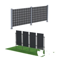 Support de clôture pour panneaux solaires verticaux, vente en gros, système de montage au sol en acier galvanisé à chaud personnalisé, SunRack SFS-FFB-01