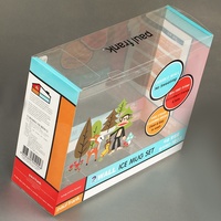 Boîte de jeux en PVC, protectrice pour enfants, sans acide, transparente, en plastique PET