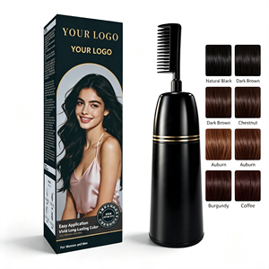 Crema de Coloración Permanente para el Cabello con Extracto Herbal para Cubrir Canas, con Cepillo Integrado, Marca Privada, Calidad Profesional - Product Image 1