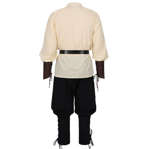 Halloween Pirates of the <strong>Caribbean</strong> Echo Renaissance Medieval Blouses <strong>Shirts</strong> for Adults Pirate Costume Stage Performance Costume - Product Image 4