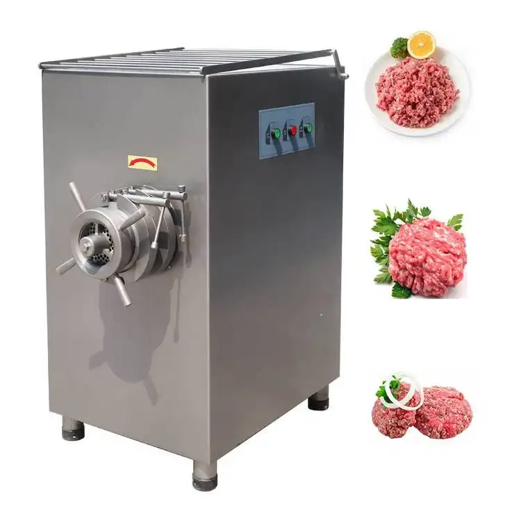 Comercial elétrica aço inoxidável frango carne suína carne congelada moedor máquina