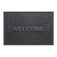 Tapis d'entrée commercial de qualité professionnelle, construction robuste, bord plat, pour banques, cliniques, bibliothèques et salles publiques