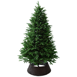 <span class=keywords><strong>Sapin</strong></span> de Noël artificiel avec collier de <span class=keywords><strong>sapin</strong></span> en osier, <span class=keywords><strong>sapin</strong></span> de type épicéa de taille standard pour la décoration intérieure des fêtes - Product Image 1