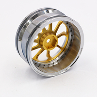 Tour en aluminium usiné CNC personnalisé 1/10 moyeux de roue forgés et jantes pour jouets Drift Cars RC Parts ACCS Roulette Style Mesh Design