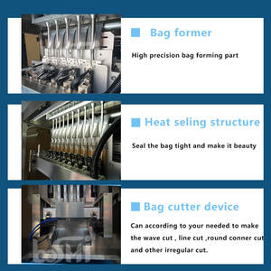 Tự động dọc 4 Lane 8 Lane trái cây Ice kẹo máy đóng gói Stick gói Thạch trái cây máy đóng gói - Product Image 3