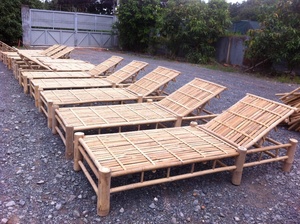 Modern Style Bamboo Summer Beach Furniture Relax <b>Sunbed</b> and Daybed for Outdoor Hotels Villas - Product Image 4