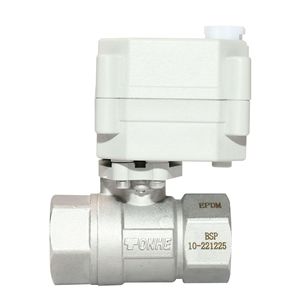 Vanne à boisseau sphérique électrique Tonhe DN20 filetée en acier inoxydable 304/316 pour eau et air - Product Image 5