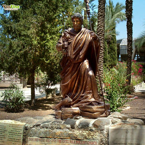 YOUFINE - Estatua de San Pedro de Bronce Fundido a Tamaño Real para Exteriores, Escultura Religiosa para Iglesia - Product Image 3