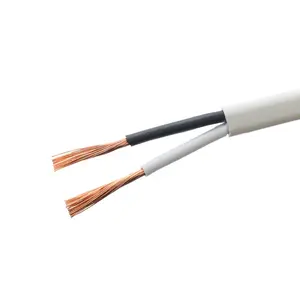 VDE listed h03vvh2-f h05vvh2-f Flat power cable 300/500V 2 core Oxygen-free Copper Wire 0.5 0.75 1 mm2 Electric Wires