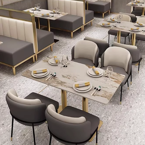 Chaises italiennes modernes à dossier double pour table à manger Tissu velours pieds en métal pour hôtels, banquets, <span class=keywords><strong>cafés</strong></span> et restaurants - Product Image 4