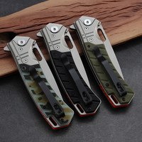 Couteau pliant de survie Hongrui 2026, nouveau design, acier 3Cr13, couteau de camping pliant de poche avec manche en G10