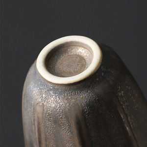 ถ้วยชาเครื่อ<span class=keywords><strong>ง</strong></span>ปั้นดินเผาหยาบแบบญี่ปุ่นชุดกังฟูเซรามิกแบบย้อนยุคเคลือบทองสนิ<span class=keywords><strong>ม</strong></span>สำหรับไวน์และเครื่องดื่มใช้ในบ้าน - Product Image 6