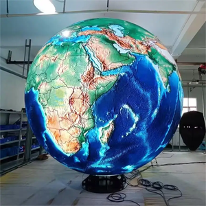 Écran de boule LED sphérique intérieur extérieur personnalisé en usine P2 P2.5 P3 P4 écran de diamètre de globe en forme de boule sphère affichage LED - Product Image 4