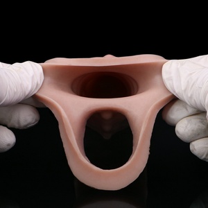 FAAK Silicone Penis Extender Reusable Condom Hollow <b>Dildo</b> Penis Cover Extender Dick Enlargement Sleeve Sex Toys for Couples - Product Image 6
