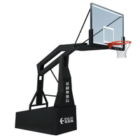 Système de buts de basket-ball extérieur portables et fixes Cerceaux de basket-ball d'intérieur avec support de panneau arrière Équipement de terrain de sport