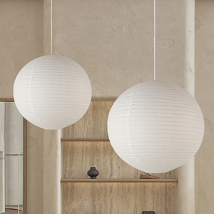 Nordic Japanese <strong>Rice</strong> Paper Pendant Lamp Wabi-Sabi Unique Ceiling <strong>Light</strong> for Indoor Modern Simple Oval AC Chandelier - Product Image 5