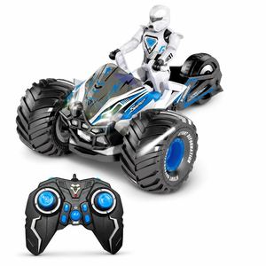 Buggy tout-terrain télécommandé 2,4 GHz 9 canaux <span class=keywords><strong>à</strong></span> 3 roues avec fonction de levage des roues, tricycle télécommandé tout-terrain avec rotation <span class=keywords><strong>à</strong></span> 360°, son et lumière - Product Image 1