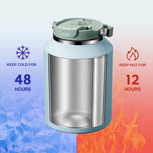 गंध 64 औंस इन्सुलेटेड टंबलर स्टेनलेस स्टील थर्मोस कॉफी कप आउटडोर जिम पानी की बोतल पेटेंट लीकप्रूफ ढक्कन बाहर के लिए - Product Image 2