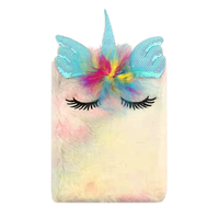 Carnet de notes A5 en peluche licorne colorée pour enfants, 30 pièces, nouveau Design, classeur, agenda, en peluche, cadeau, meilleure vente