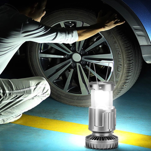 LED Solar Multifunction Lamp Camping Lights Portable with Fan Solar Charge <b>Rechargeable</b> Night Light Hanging Tent Fish <b>Flashlight</b> - Product Image 6