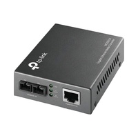 Convertidor de Medios TP-Link MC200CM 1000BASE-SX/1000Base-T Multimodal con Conectores RJ45 y SC, Negro, China
