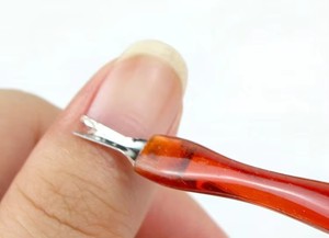 Stainless Steel Nail <b>Tool</b> for Fingers with Plastic Handle Easy to Clean - Product Image 3