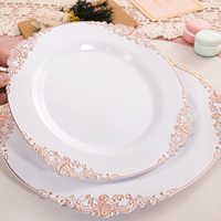 Plaque en plastique de vente chaude pour l'utilisation de la plaque de charge de fête de mariage pour l'hôtel à la maison