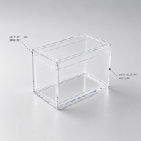 Vitrine de rangement anti-poussière pour figurines d'anime, figurines d'action, figurines de collection, étagère, présentoir en acrylique transparent pour la maison